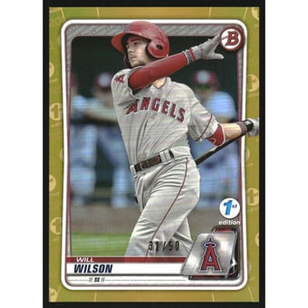 2020 Bowman 1st Edition Gold Foil #BFE147 Will Wilson
