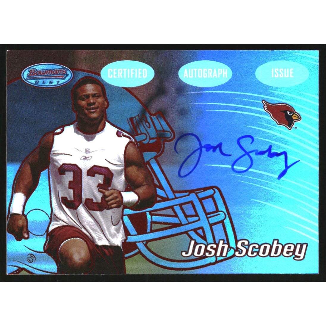 2002 Bowman's Best Red #143 Josh Scobey AU. rookie card picture
