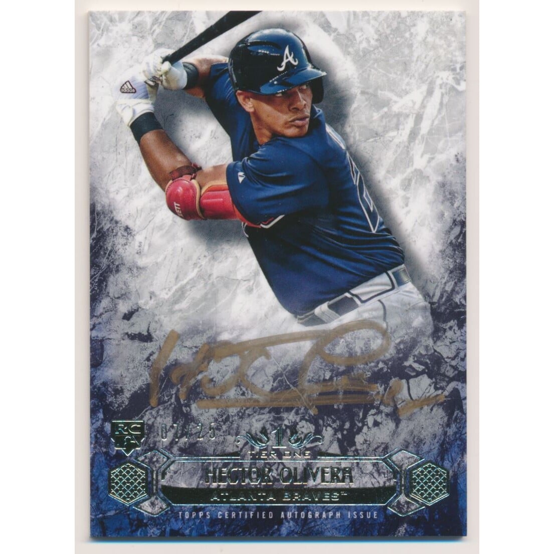 2016 Topps Tier One Breakout Autographs Copper Ink #BOAHOL Hector Olivera. rookie card picture