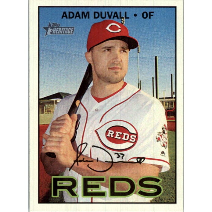 2016 Topps Heritage #656B Adam Duvall Color SP. rookie card picture