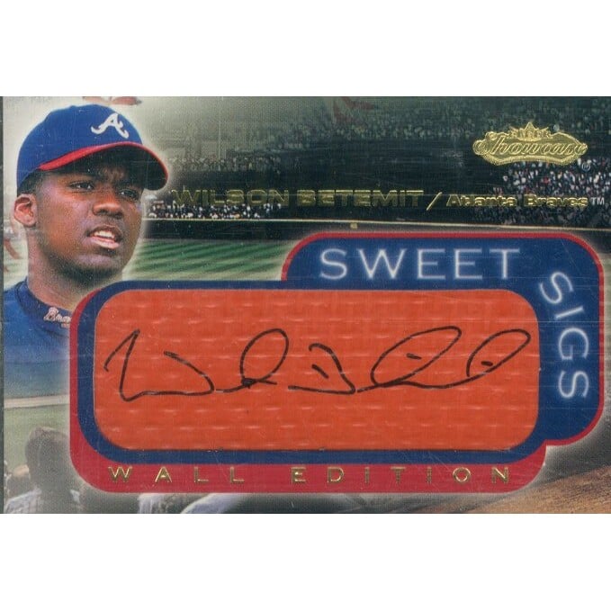 2001 Fleer Showcase Sweet Sigs Wall #2 Wilson Betemit. rookie card picture