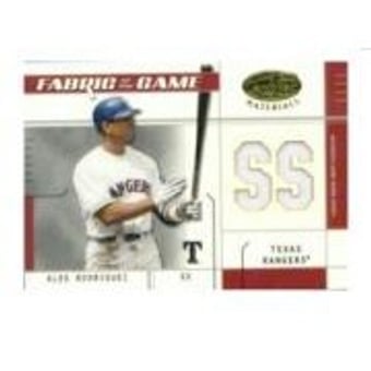 2003 Leaf Certified Materials Fabric of the Game #10PS Alex Rodriguez Rgr PS/50