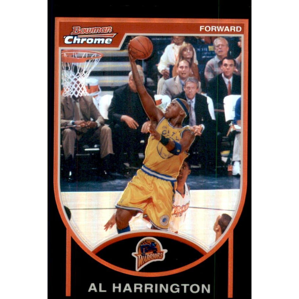 2007-08 Bowman Chrome Refractors Black #65 Al Harrington. rookie card picture