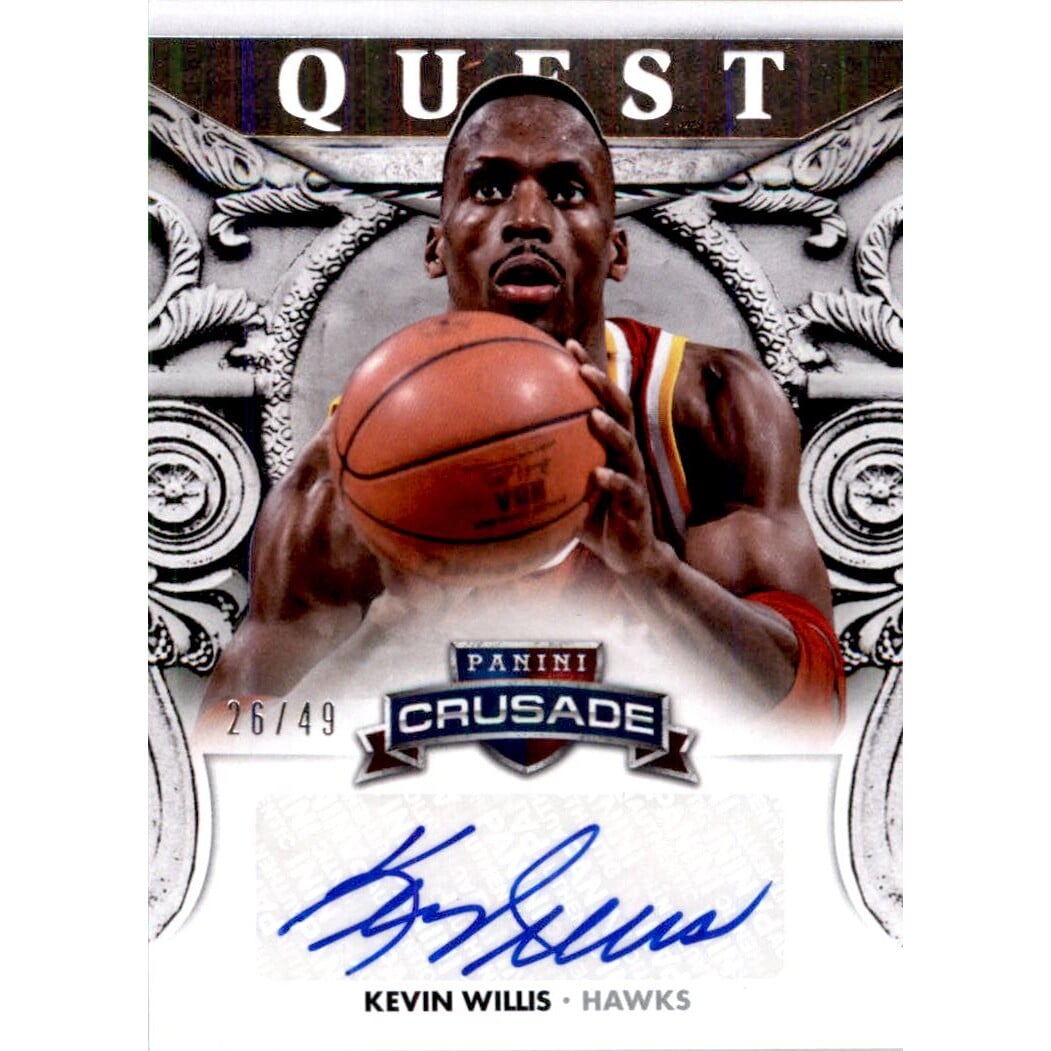 2013-14 Panini Crusade Quest Autographs Silver #31 Kevin Willis/49. rookie card picture
