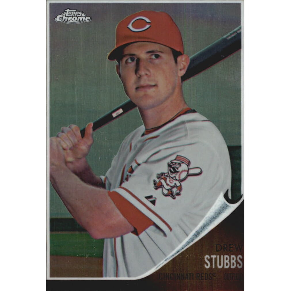 2011 Topps Heritage Chrome Black Refractors #C199 Drew Stubbs. rookie card picture