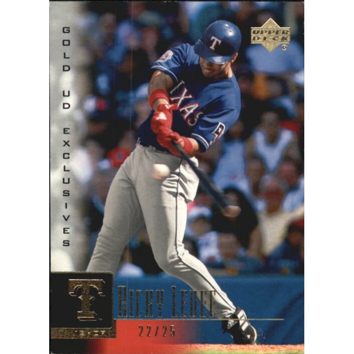 2001 Upper Deck Exclusives Gold #97 Ricky Ledee. rookie card picture