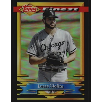 2021 Finest Flashbacks Black Refractors #95 Lucas Giolito