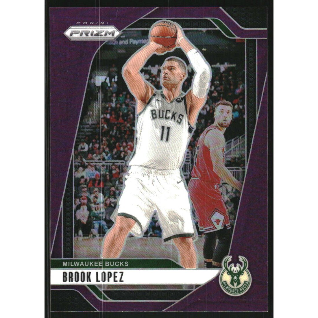 2024-25 Panini Prizm Prizms Purple #74 Brook Lopez. rookie card picture