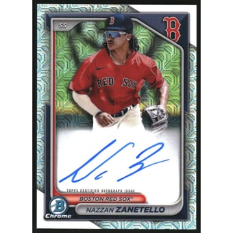 2024 Bowman Chrome Mega Box Autographs #BMANZ Nazzan Zanetello
