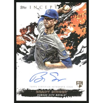 2021 Topps Inception Rookie and Emerging Stars Autographs #RESABS Brady Singer/208