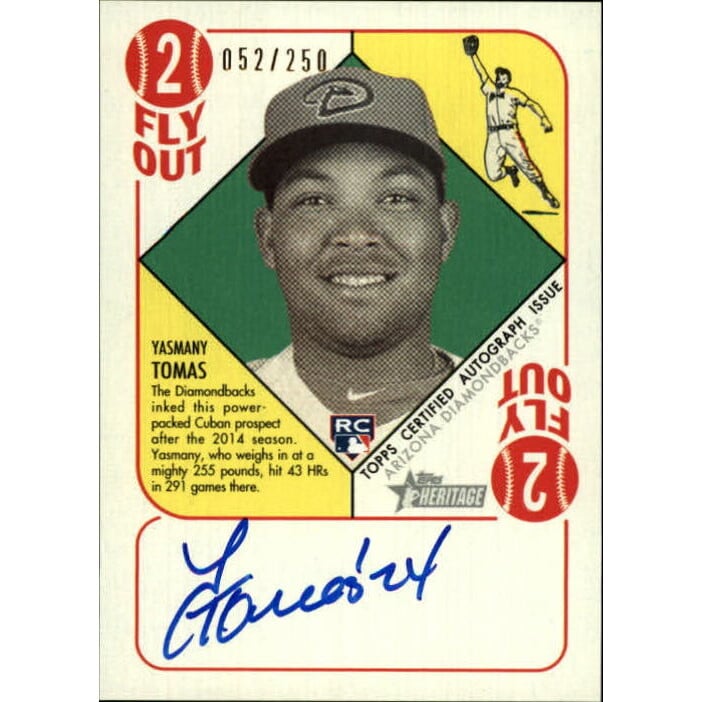 2015 Topps Heritage '51 Collection Autographs #H51AYT Yasmany Tomas EXCH. rookie card picture