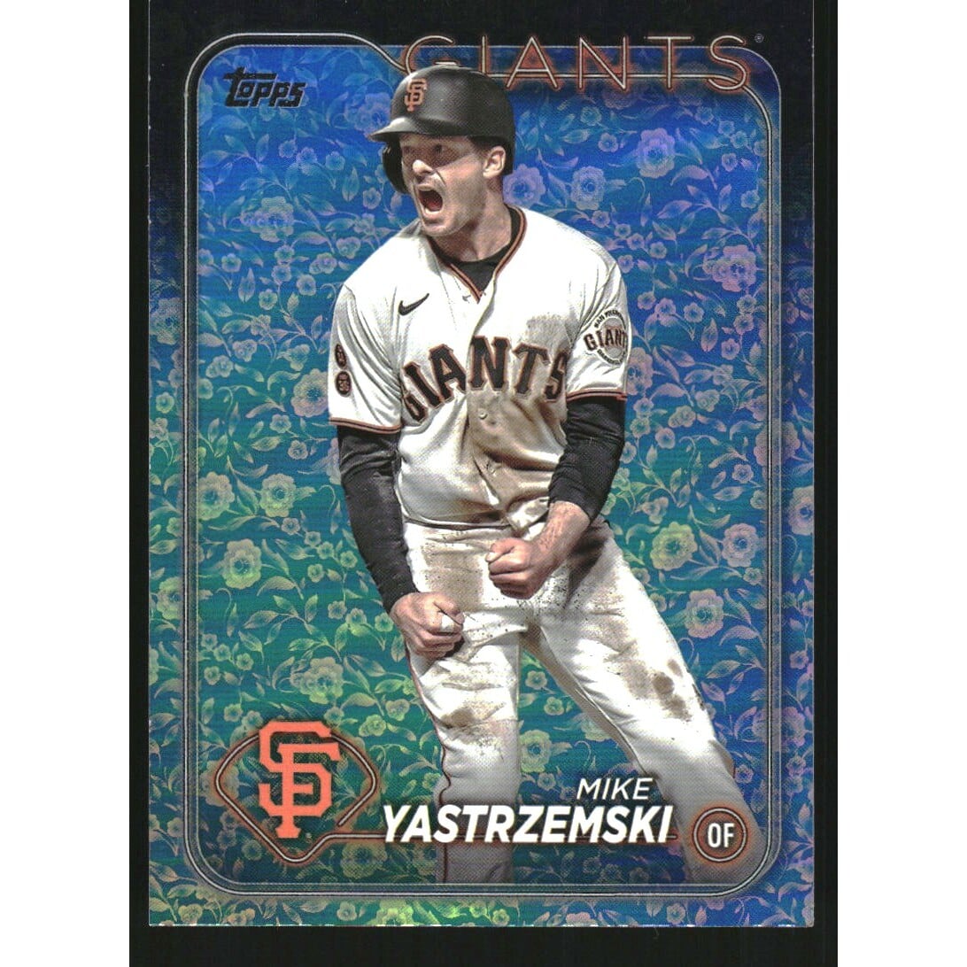2024 Topps Easter Flowers #124 Mike Yastrzemski. rookie card picture