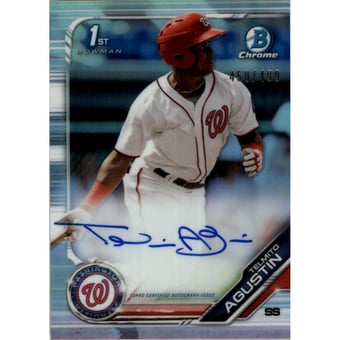 2019 Bowman Chrome Prospect Autographs Refractors #CPATA Telmito Agustin