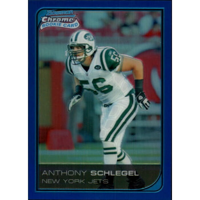2006 Bowman Chrome Blue Refractors #38 Anthony Schlegel. rookie card picture