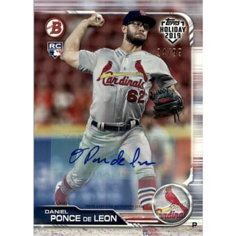 2019 Topps Bowman Holiday Autographs #THDPL Daniel Ponce de Leon/99