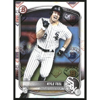 2025 Bowman Prospects Retro Logo Pattern #BP118 Kyle Teel
