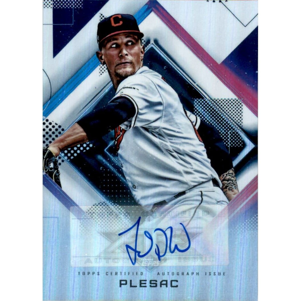 2020 Topps Fire Autographs #FAZP Zach Plesac. rookie card picture