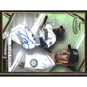 2021 Topps Gold Label Framed Autographs #FAEW Evan White