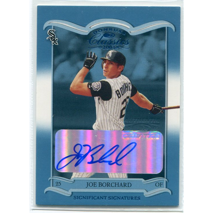 2003 Donruss Classics Significant Signatures #66 Joe Borchard/100. rookie card picture