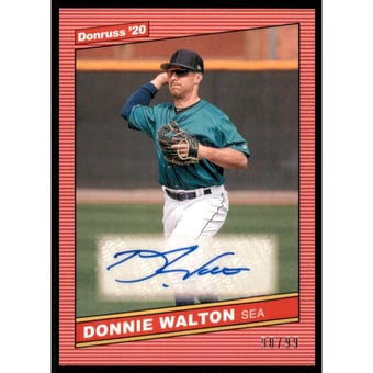 2020 Donruss Retro '86 Signatures Red #56 Donnie Walton/99