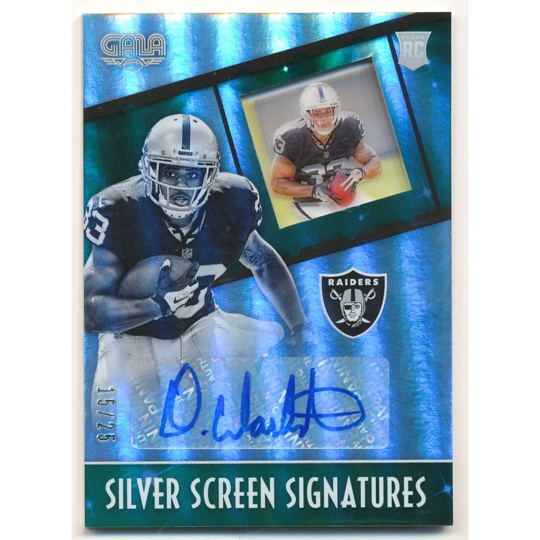 2016 Panini Gala Silver Screen Rookie Signatures Jade #12 DeAndre Washington