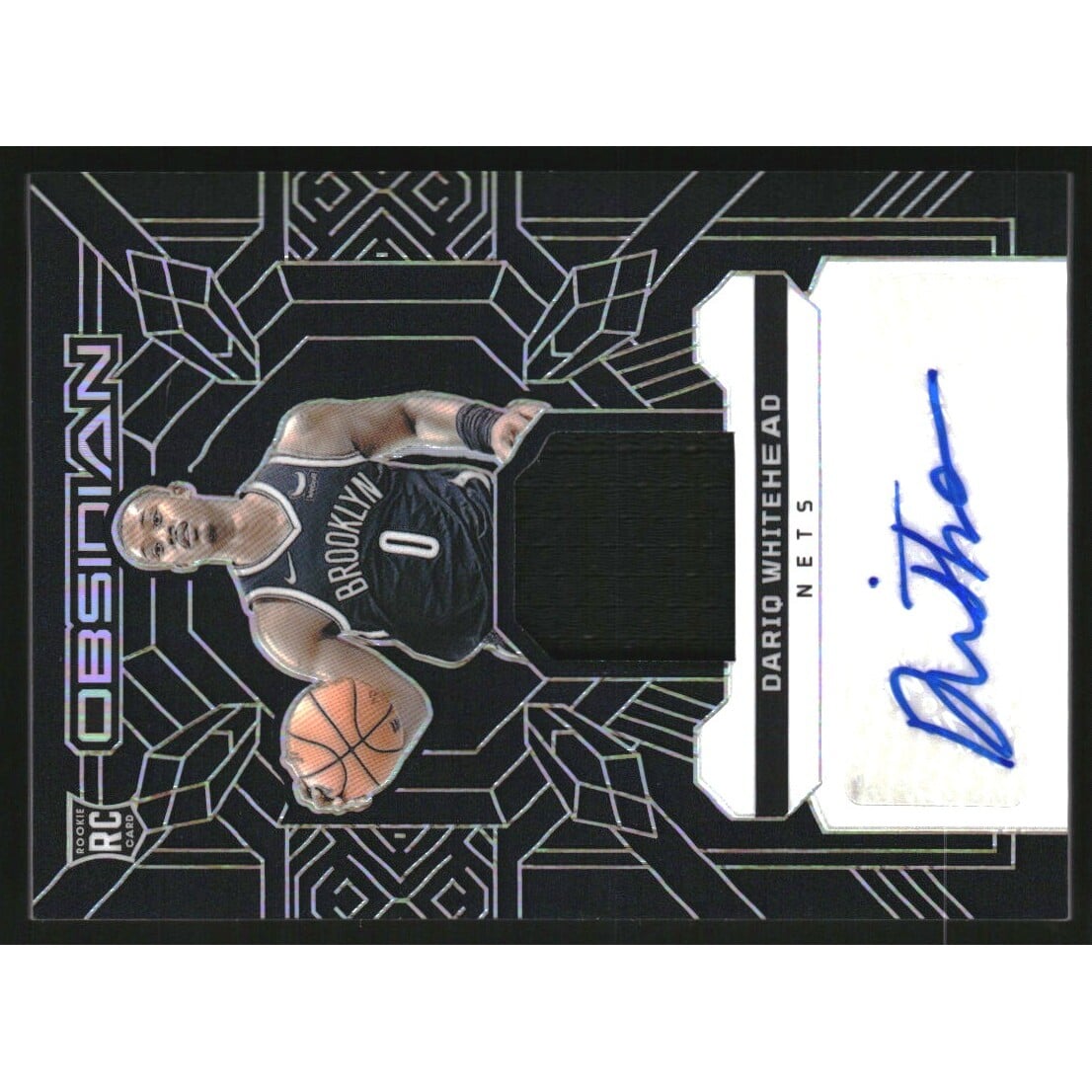 2023-24 Panini Obsidian Rookie Jersey Ink #17 Dariq Whitehead/99