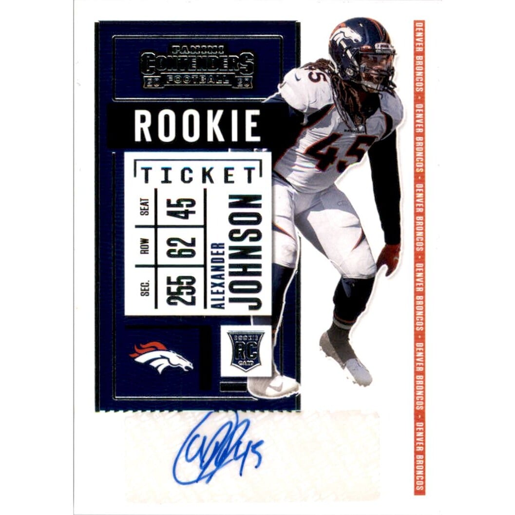2020 Panini Contenders #242 Alexander Johnson AU RC. rookie card picture