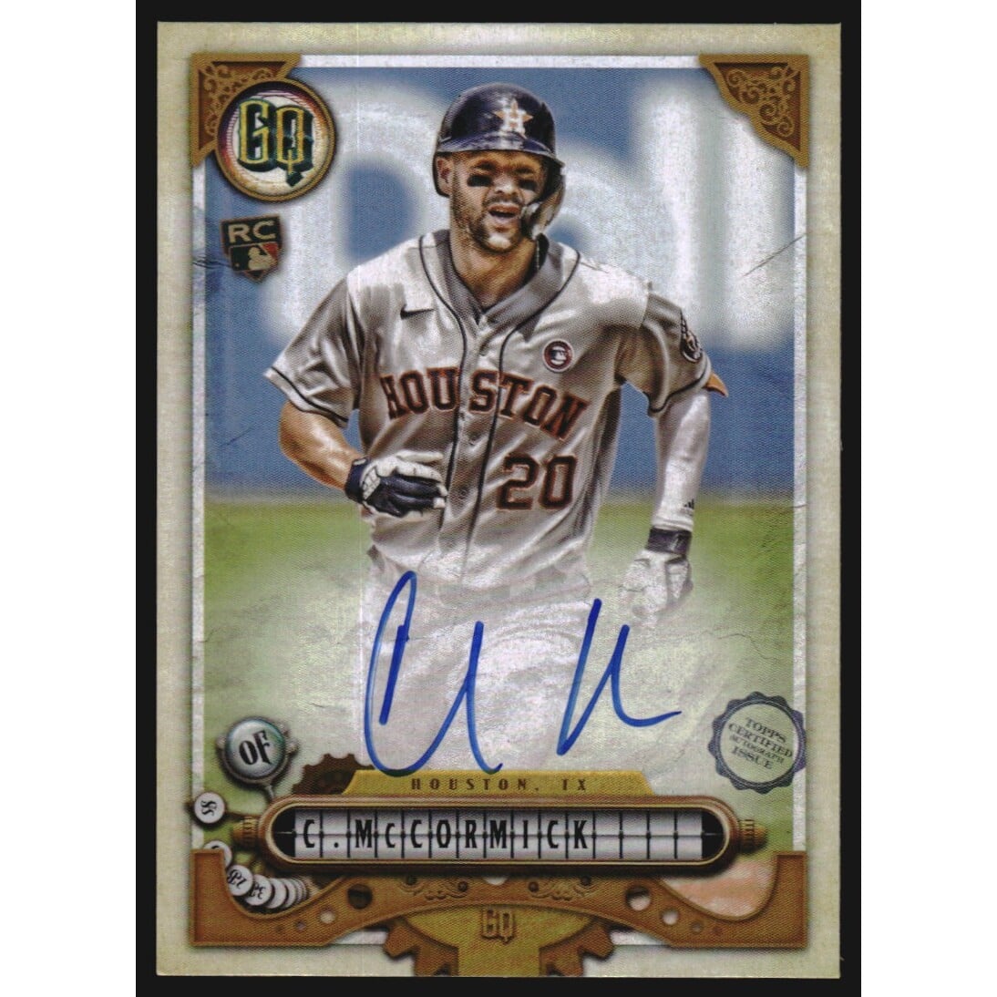 2022 Topps Gypsy Queen Autographs #GQACMC Chas McCormick. rookie card picture