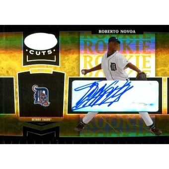 2004 Leaf Certified Cuts Marble Signature Gold #289 Roberto Novoa ROO/25