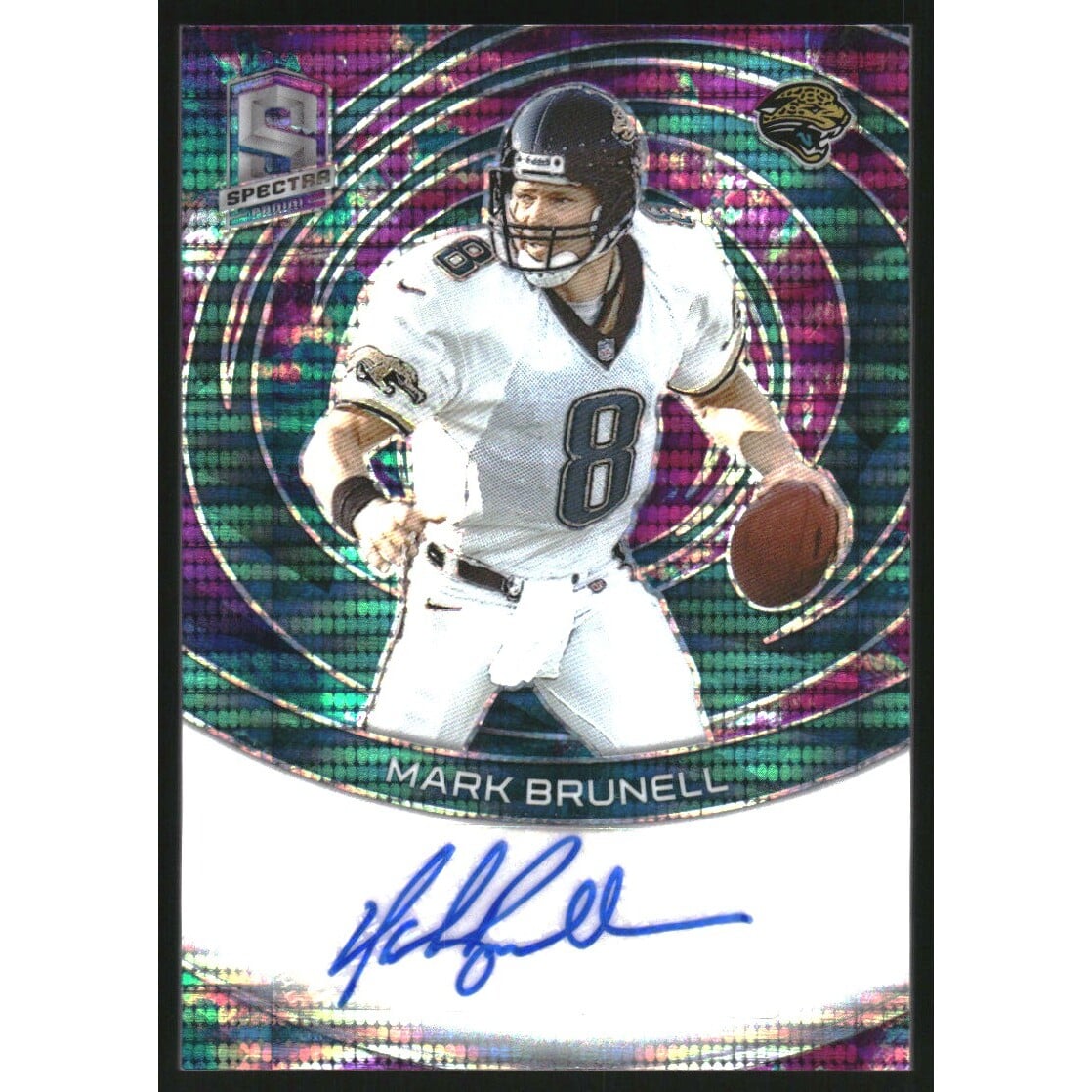 2023 Panini Spectra Signatures Celestial #44 Mark Brunell. rookie card picture