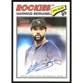 2026 Topps Heritage Real One Autographs #ROAWB Warming Bernabel