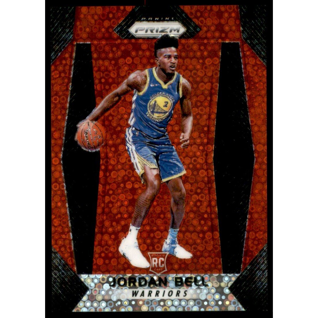 2017-18 Panini Prizm Prizms Fast Break Red #47 Jordan Bell. rookie card picture