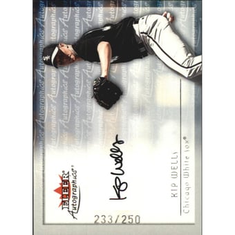 2001 Fleer Autographics Silver #102 Kip Wells