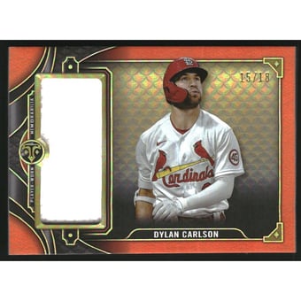 2022 Topps Triple Threads Single Jumbo Relics Amber #SJR3DC1 Dylan Carlson