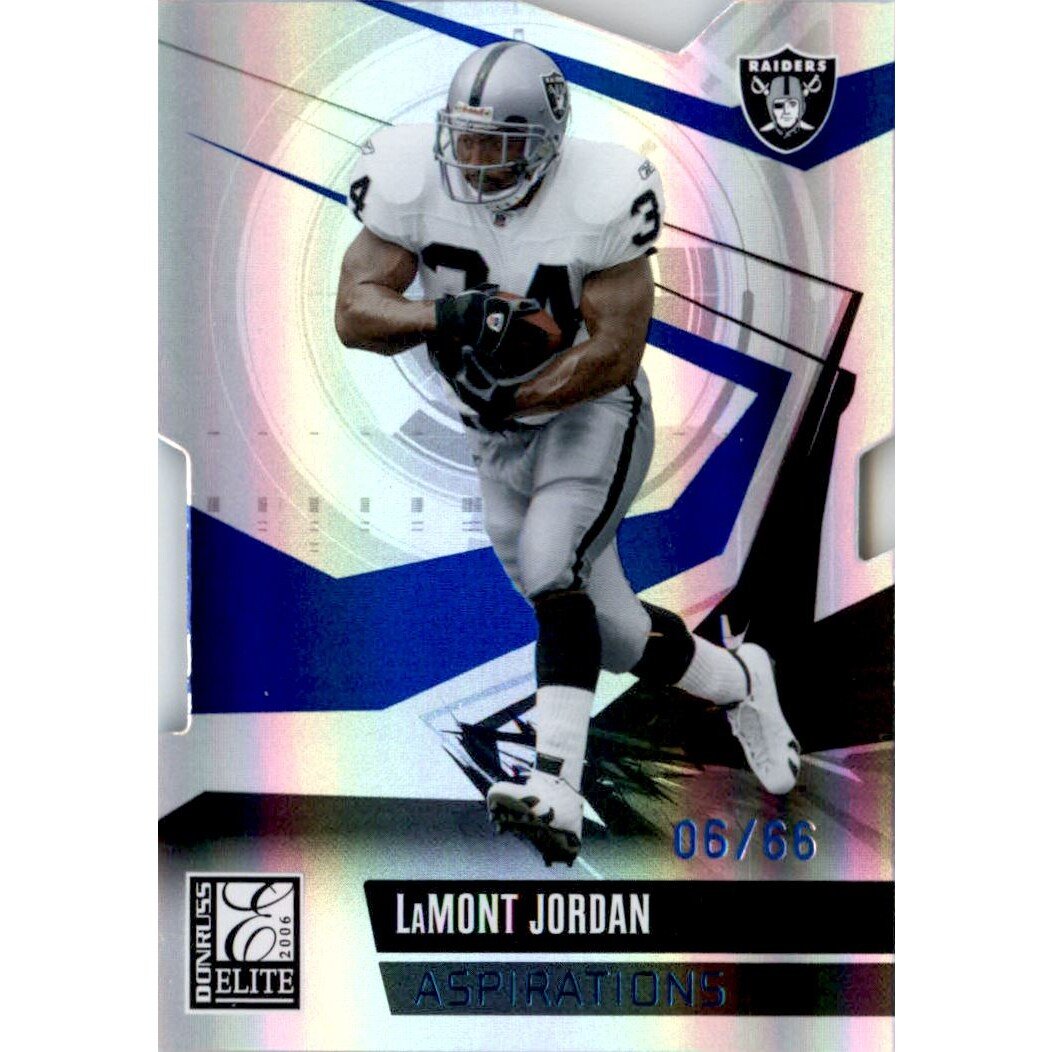 2006 Donruss Elite Aspirations #72 LaMont Jordan/66. rookie card picture