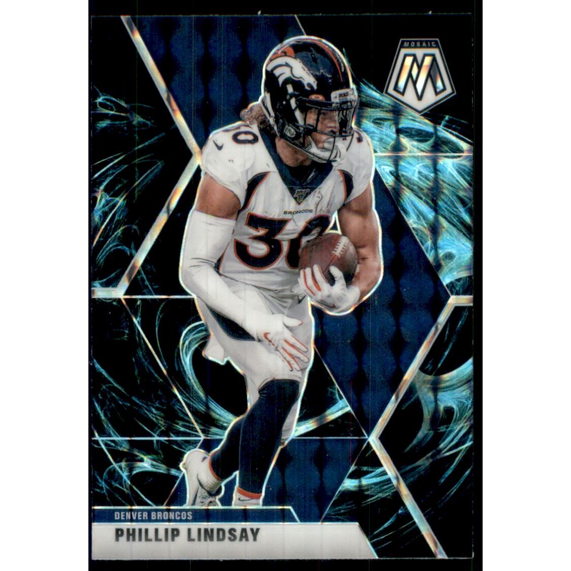 2020 Panini Mosaic Mosaic Genesis #70 Phillip Lindsay. rookie card picture