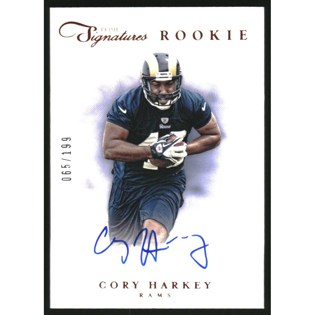 2012 Prime Signatures #181 Cory Harkey AU/199 RC