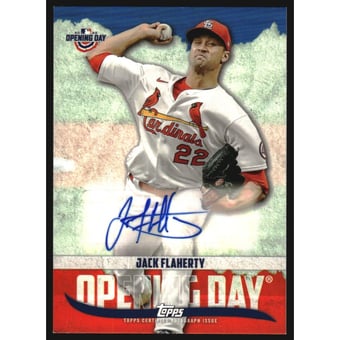 2022 Topps Opening Day Autographs #ODAJF Jack Flaherty