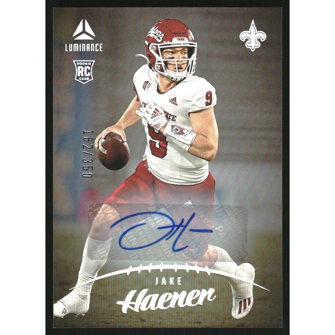 2023 Panini Luminance Autographs #120 Jake Haener/350. rookie card picture
