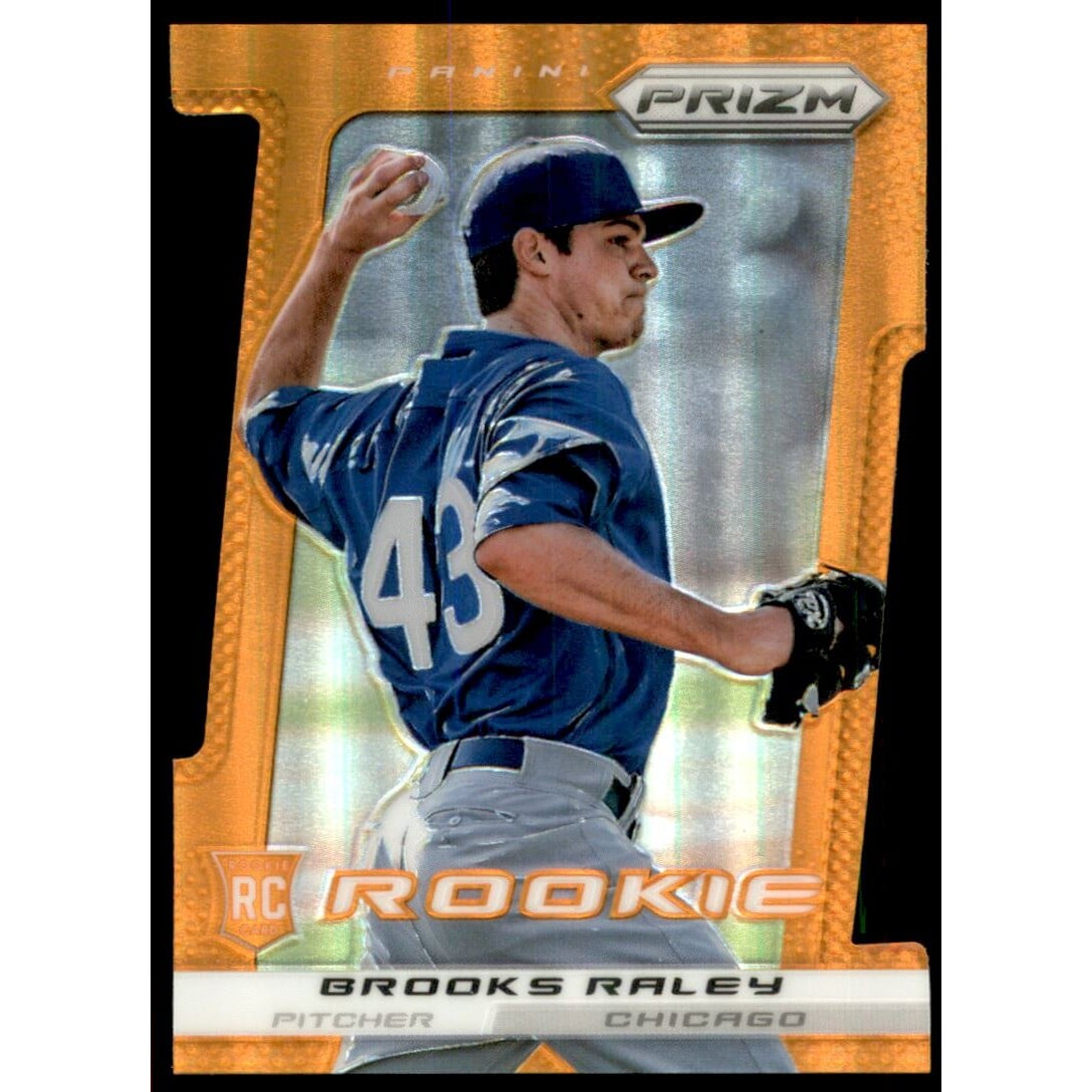 2013 Panini Prizm Prizms Orange Die-Cut #261 Brooks Raley. rookie card picture