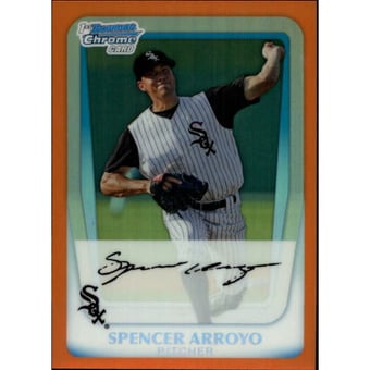2011 Bowman Chrome Prospects Orange Refractors #BCP208 Spencer Arroyo