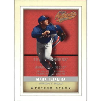 2002 Fleer Authentix Front Row #137 Mark Teixeira FS