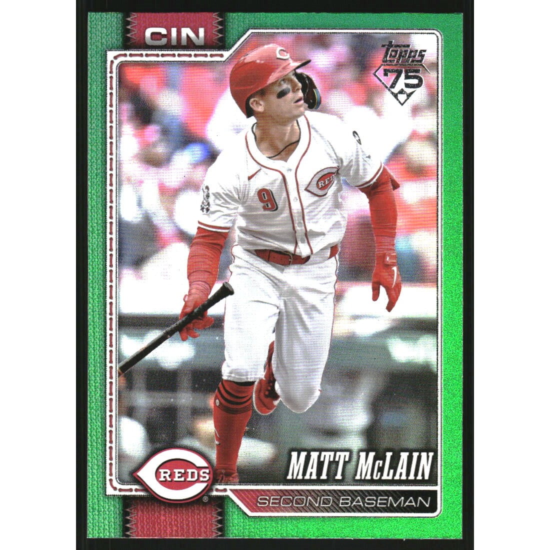 2026 Topps Green Rainbow Foil #81 Matt McLain. rookie card picture