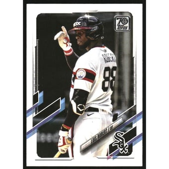 2021 Topps Base Set Photo Variations #223B Luis Robert SSP/pointing up