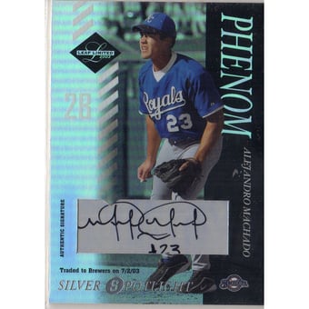 2003 Leaf Limited Silver Spotlight #185 Alej Machado PH AU