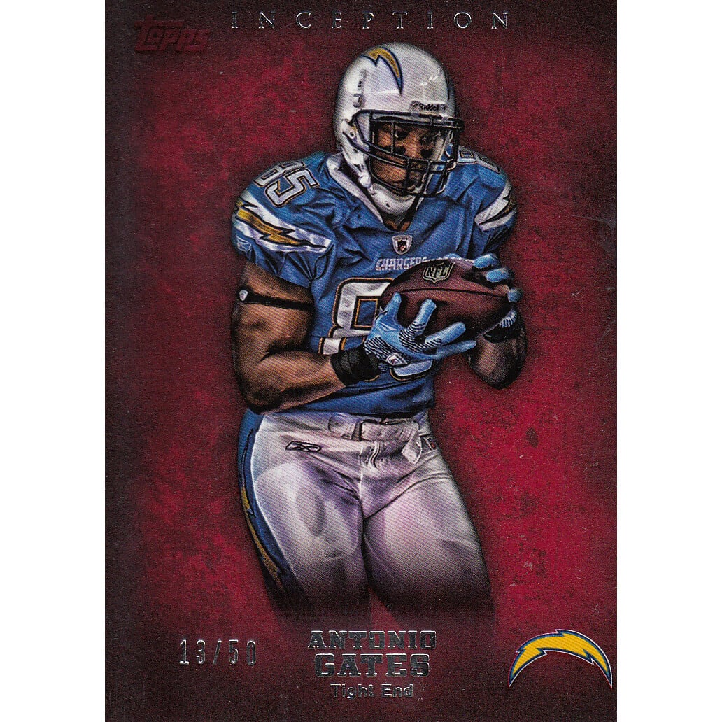 2012 Topps Inception Red #36 Antonio Gates. rookie card picture