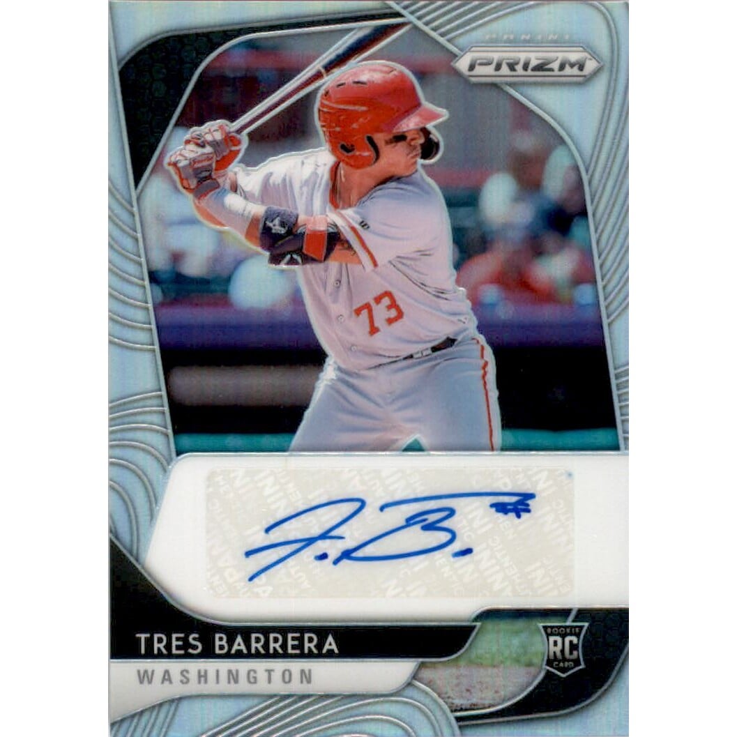 2020 Panini Prizm Rookie Autographs Prizms Silver #59 Tres Barrera. rookie card picture