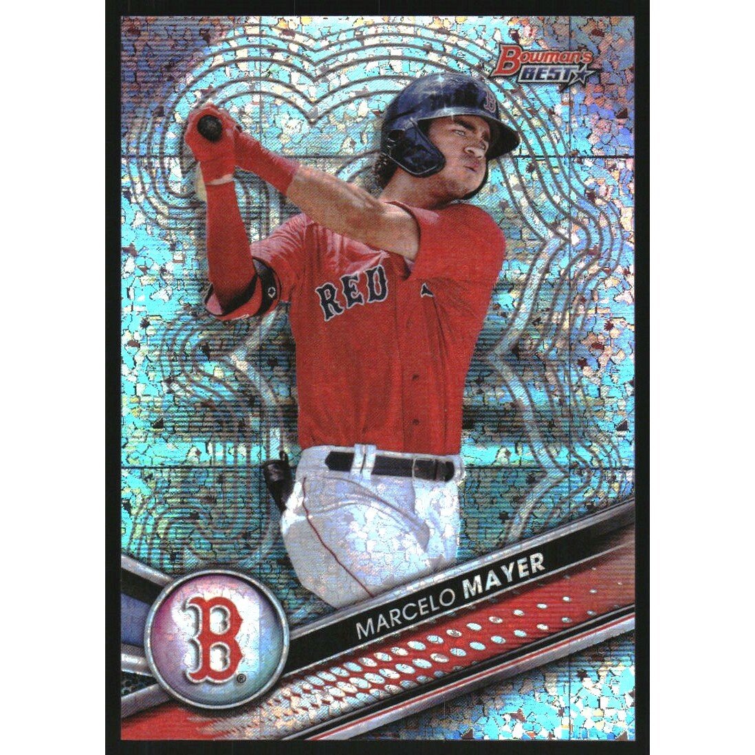 2022 Bowman's Best Top Prospects Mini Diamond Refractors #TP8 Marcelo Mayer. rookie card picture