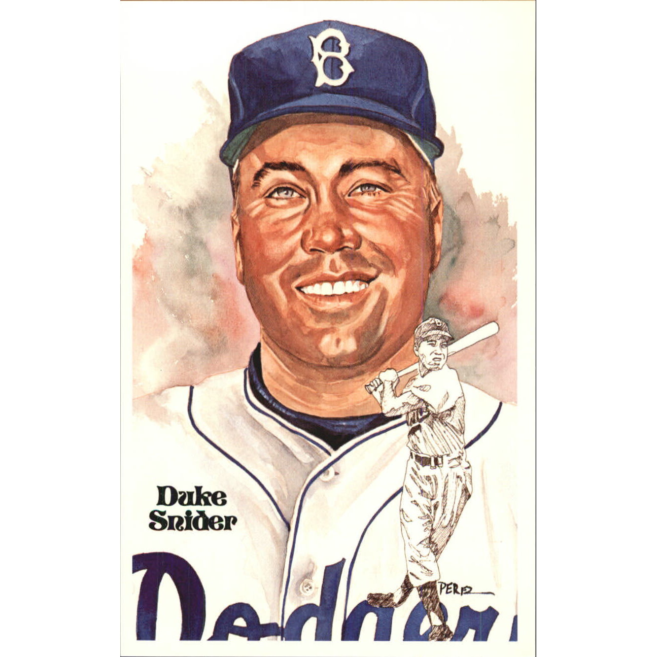 1980-02 Perez-Steele Hall of Fame Postcards #172 Duke Snider