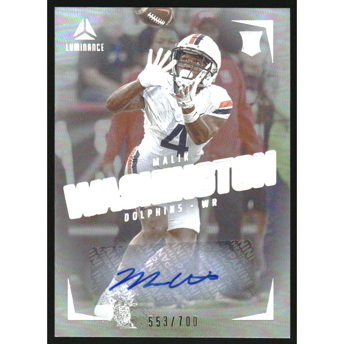 2024 Panini Luminance Autographs #158 Malik Washington/700. rookie card picture